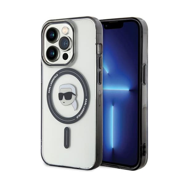 Karl Lagerfeld IML Karl Head MagSafe - iPhone 15 Pro Max -kotelo (läpinäkyvä)