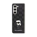 Miniatyrbild 2 av 2: Karl Lagerfeld NFT Saffiano Monogram Ikonik Pin - Samsung Galaxy Z Fold 5 Case (black)