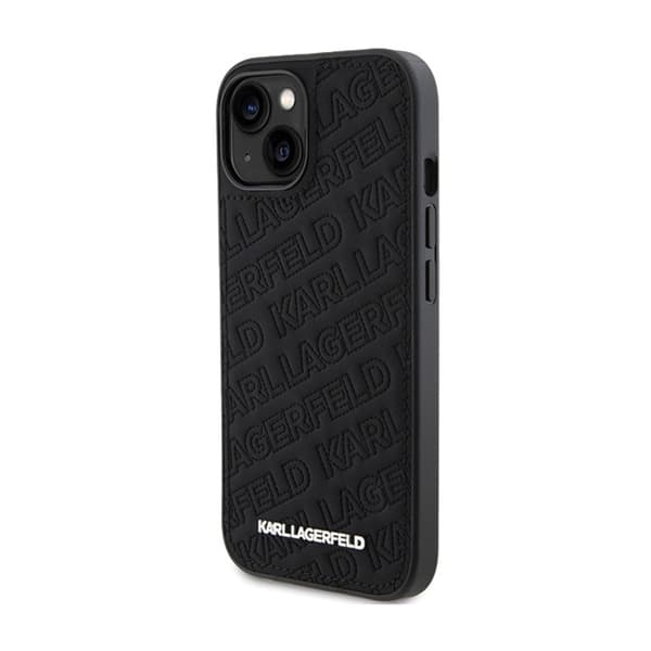 KarlLagerfeldtikattuK-kuvio-iPhone15-kuori(musta)