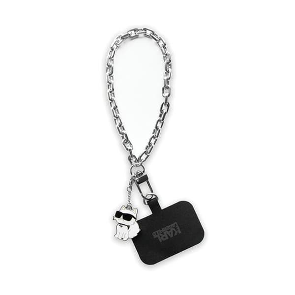 KarlLagerfeldUniversalHandStrapChoupette-PhoneStrap(Silver)