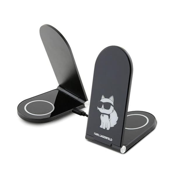 KarlLagerfeldChoupetteMagSafe-hopfällbar2-i-1induktivladdaremedMagSafeföriPhoneochAirPods15W(svart)
