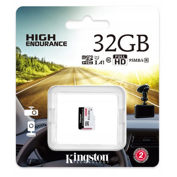 Kingston High-Endurance Micro SDHC - Minneskort 32 GB Klass 10 UHS-I U1 V10 30/95 MB/s
