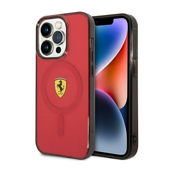 FerrariTranslucentMagSafe-koteloiPhone14ProMaxille(punainen)