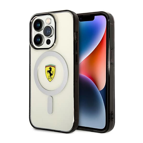 FerrariOutlineMagsafe-FodralföriPhone14ProMax(Transparent)