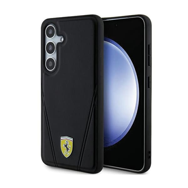 Ferrari Hot Stamp V Lines MagSafe - Samsung Galaxy S24 etui (sort)
