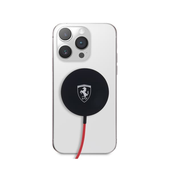 FerrariMagSafeShield-logotyp-MagSafe15Winduktivladdare(svart)
