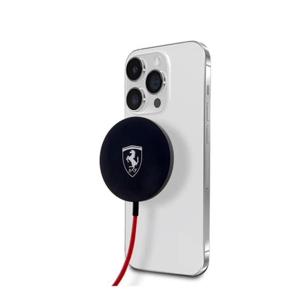 FerrariMagSafeShield-logotyp-MagSafe15Winduktivladdare(svart)