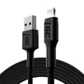 Miniatyrbillede 2 af 2: KabelGrønCellRayUSB-A-LynhvidLED200cmmedunderstøttelseafApple2.4Ahurtigopladning