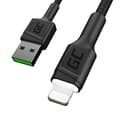 Miniatyrbild 1 av 2: Cable Green Cell Ray USB-A - Lightning White LED 120cm with support for Apple 2.4A fast charging