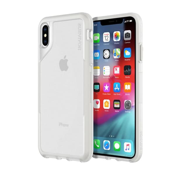 Griffin Survivor Endurance - Cover til iPhone Xs Max (Klar/Grå)