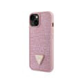 Miniatyrbillede 2 af 2: Guess Rhinestone Triangle - Case for iPhone 14 Plus (Pink)