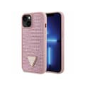 Miniatyrbillede 1 af 2: Guess Rhinestone Triangle - Case for iPhone 14 Plus (Pink)