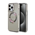 Miniatyrbild 1 av 2: Guess IML Flowers Wreath MagSafe - Case iPhone 15 Pro Max (Black)