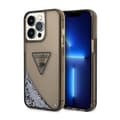 Pikkukuva 1 / 2: GuessLiquidGlitterTriangleLogoCase-KoteloiPhone14ProMaxille(musta)
