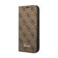 Miniatyrbillede 1 af 2: Guess4GMetalCameraOutlineBooktype-etui-etuitiliPhone14Plus(brun)