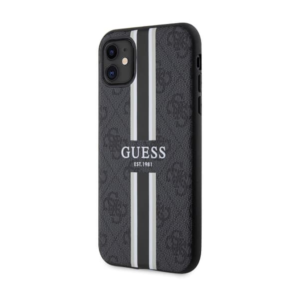 Guess 4G Printed Stripes MagSafe - Etui til iPhone 11 (sort)