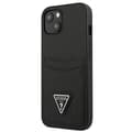 Miniatyrbillede 2 af 2: GuessSaffianoDoubleCardTriangle-CovertiliPhone13mini(sort)