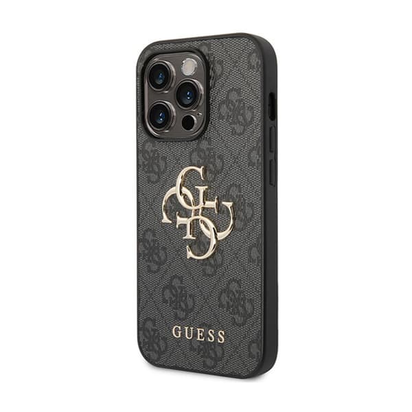 Guess 4G Big Metal Logo - Etui til iPhone 15 Pro Max (grå)