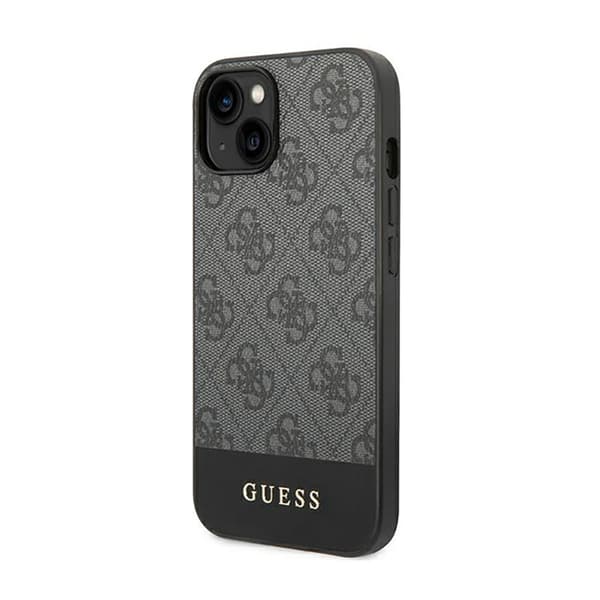 Guess4GBottomStripeMetalLogoCollection-EtuitiliPhone14Plus(grå)