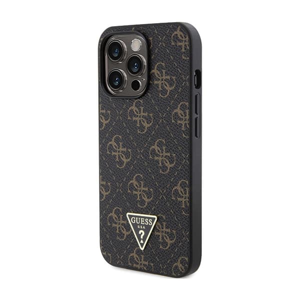 Guess4GTriangleMetalLogo-FodralföriPhone15Pro(svart)
