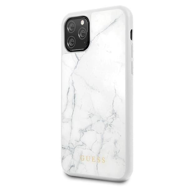 GuessMarbleTemperedGlassHardcase-KoteloiPhone11Prolle(valkoinen)