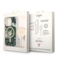 Pikkukuva 2 / 2: GuessBundlePackMagSafeIMLJungle-SuojakoteloiPhone14ProMaxille+MagSafe-laturi(khaki/kulta)