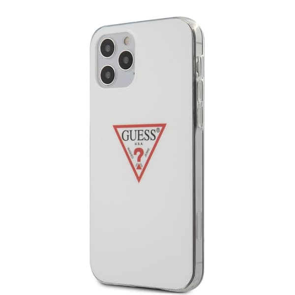 GuessTriangleLogo-CoveriPhone12/iPhone12Pro(hvid)