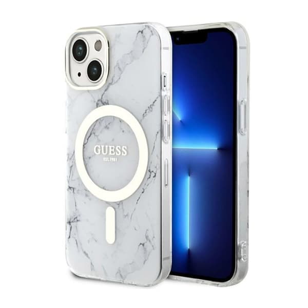 GuessMarbleMagSafe-CovertiliPhone14Plus(hvid)