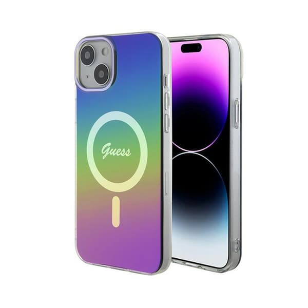 Guess IML Iridescent MagSafe - iPhone 15 Plus etui (farve)