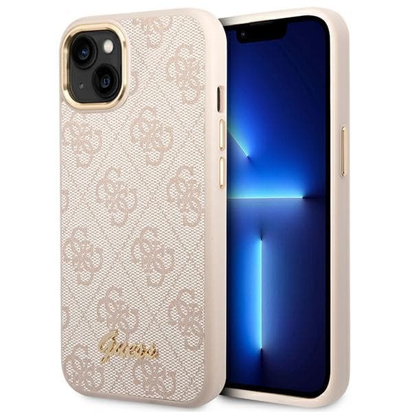 Guess 4G Metal Camera Outline Cover - Cover til iPhone 14 Plus (Pink)