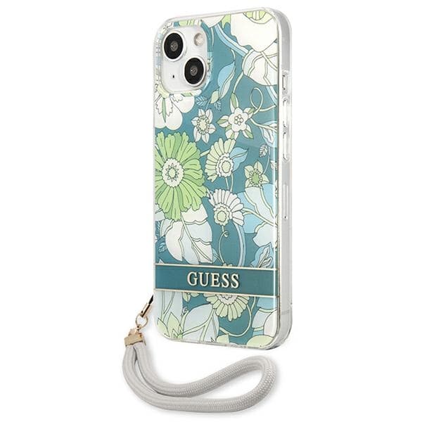 GuessFlowerCord-CovertiliPhone13(grøn)