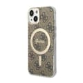 Miniatyrbillede 1 af 2: Guess 4G MagSafe - Case for iPhone 14 Plus (Brown)