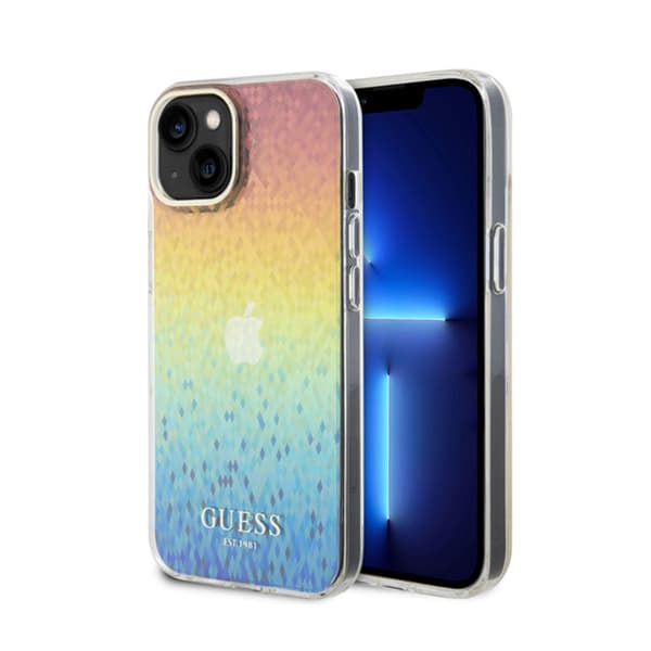 GuessIMLFacetedMirrorDiscoIridescent-KoteloiPhone15:lle(Irisescent)