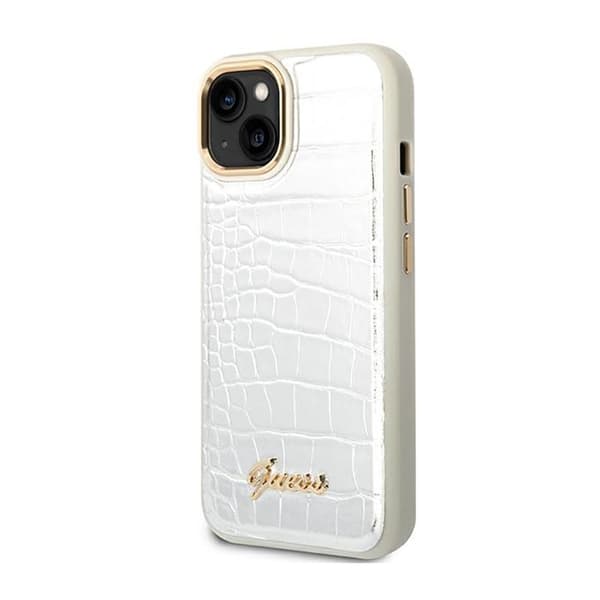 GuessCrocoCollection-CovertiliPhone14Plus(sølv)