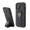 Miniatyrbillede 1 af 2: GuessGripStand4GTriangleStrassLogo-iPhone15cover(sort)