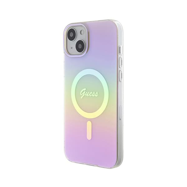 GuessIMLIridescentMagSafe-iPhone15-fodral(rosa)