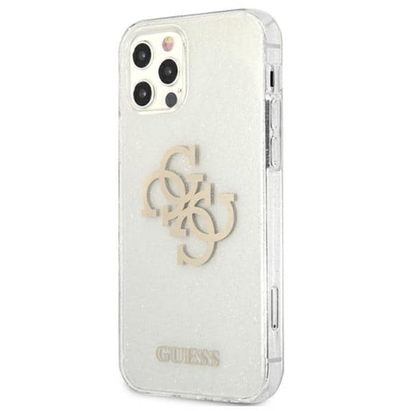 GuessGlitter4GBigLogo-CovertiliPhone12ProMax(gennemsigtig)