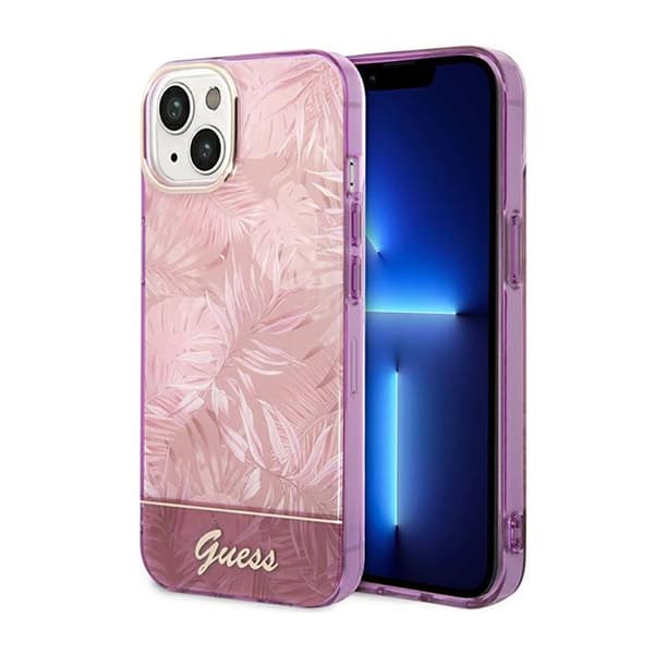 GuessJungleCover-CovertiliPhone14Plus(Pink)