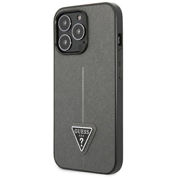 GuessSaffianoTriangleLogoFodral-SkaltilliPhone13ProMax(silver)