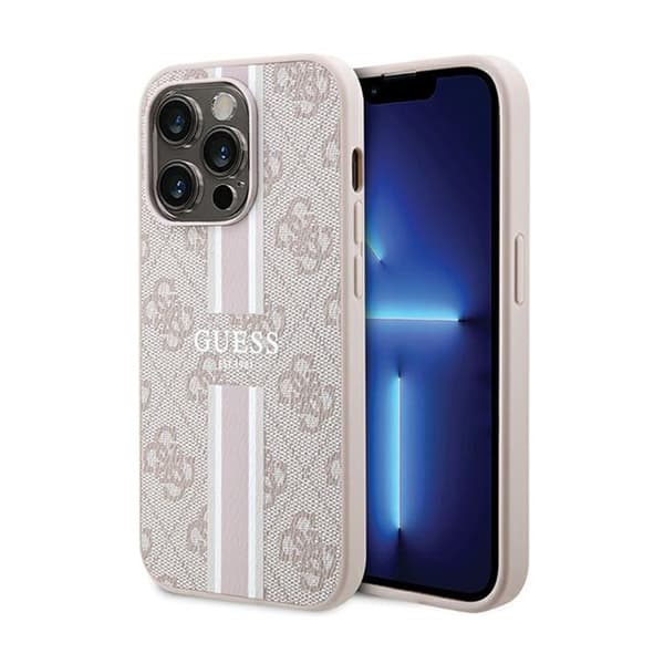 Guess4GPrintedStripesMagSafe-iPhone15ProMax-fodral(rosa)