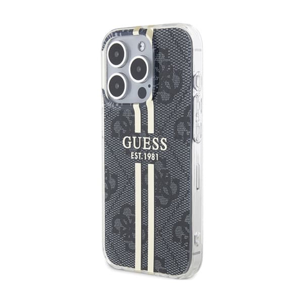 GuessIML4GGoldStripe-koteloiPhone15Pro(musta)