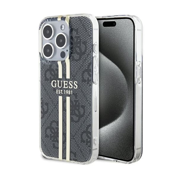 GuessIML4GGoldStripe-koteloiPhone15Pro(musta)