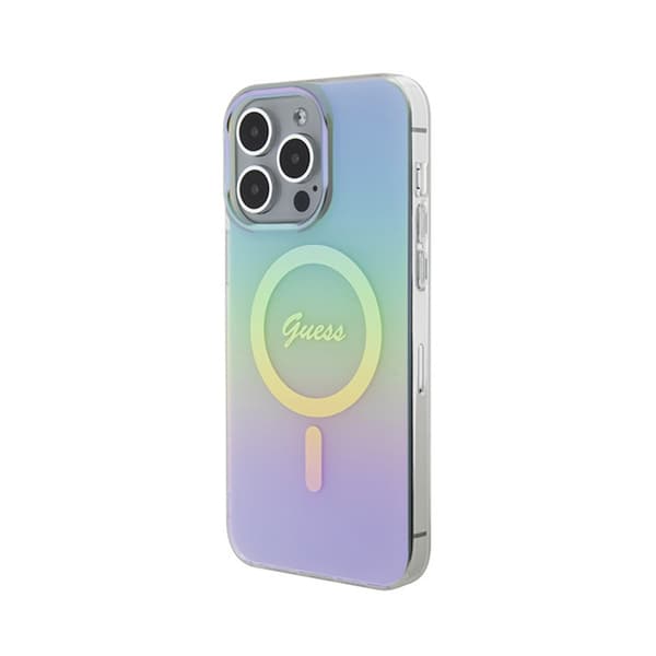 Guess IML Iridescent MagSafe - iPhone 15 Pro Max Case (Turquoise)