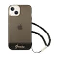 Miniatyrbillede 2 af 2: Guess Translucent Pearl Strap - Case for iPhone 14 (Black)