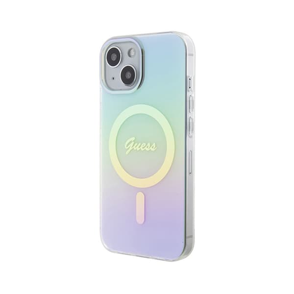 GuessIMLIridescentMagSafe-iPhone15cover(turkis)