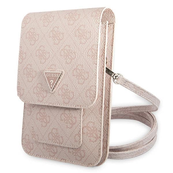GuessWallet4GTriangle-telefonväskamedlogotyp(rosa)