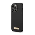Miniatyrbillede 2 af 2: Guess Silicone Logo Plate MagSafe - Case for iPhone 14 Pro (Black)