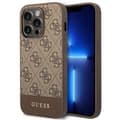 Miniatyrbillede 1 af 2: Guess4GBottomStripeMetalLogoCollection-CovertiliPhone14Pro(brun)