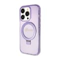 Pikkukuva 2 / 2: Guess Ring Stand Script Glitter MagSafe - iPhone 15 Pro Case (Purple)