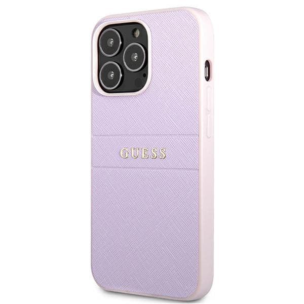 GuessSaffianoHotStamp&MetalLogo-iPhone13Proetui(lilla)